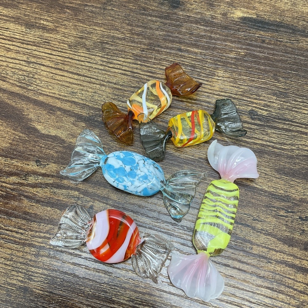 Vintage Glass Wrapped Candy Ornaments 5 - Picture 2 of 8